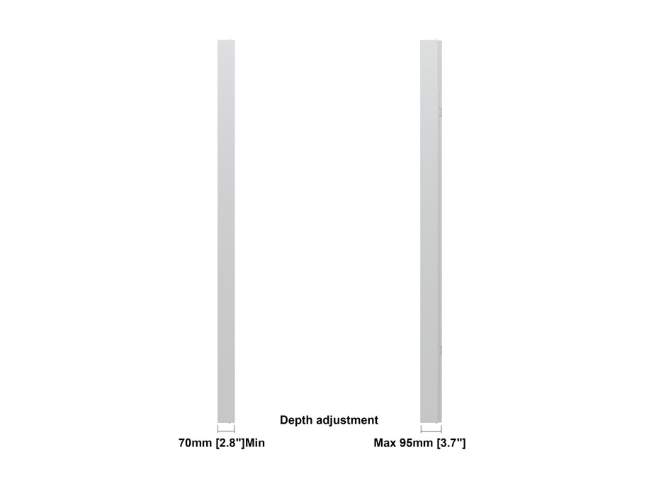 Multibrackets M Pro Series Enclosure 98" Wall Large White Signage Display Enclosures Multibrackets