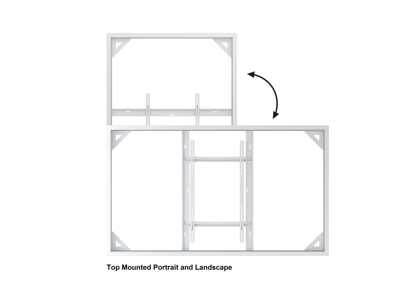 Multibrackets M Pro Series Enclosure 98" Wall Large White Signage Display Enclosures Multibrackets