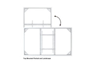Multibrackets M Pro Series Enclosure 98" Wall Large White Signage Display Enclosures Multibrackets