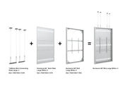 Multibrackets M Pro Series Enclosure 98" Wall Large White Signage Display Enclosures Multibrackets