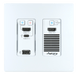 Aurora Multimedia VPX-TC1-WP2-Pro-W 4K60 4:4:4 1Gbps AV over IP Wall Plate Transceiver - White AV Extender Aurora