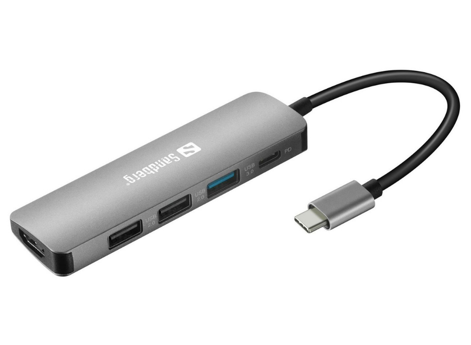 Sandberg USB-C Dock HDMI 3xUSB PD 100W | 136-32