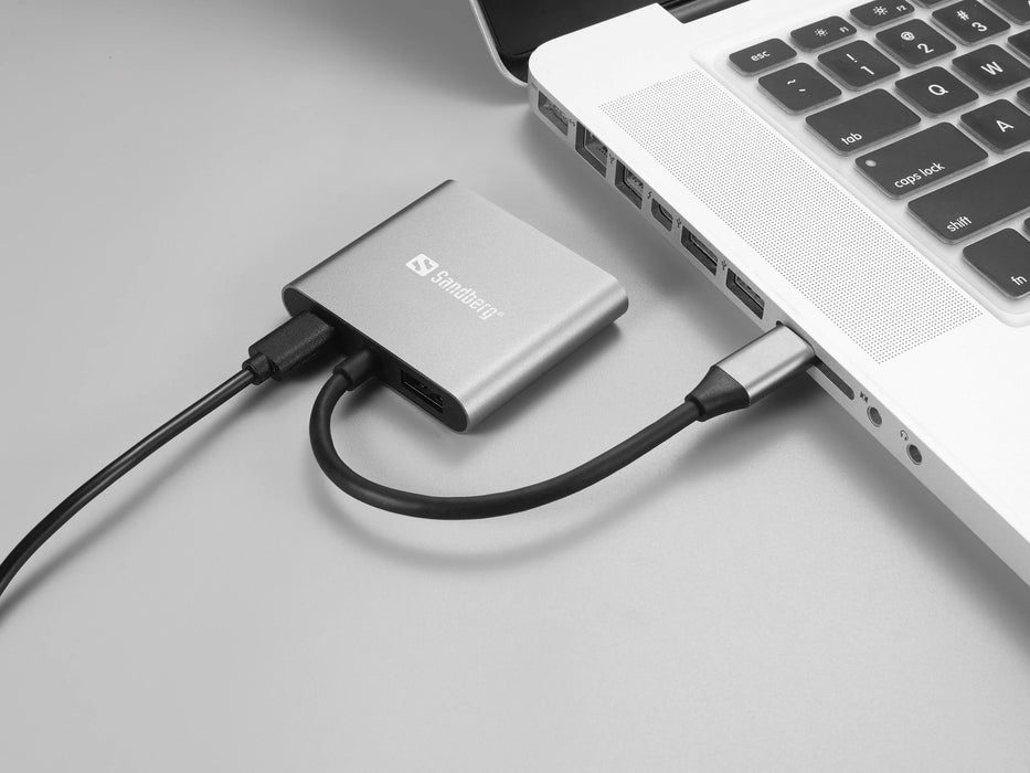 Sandberg USB-C Dock 2xHDMI+USB+PD | 136-44