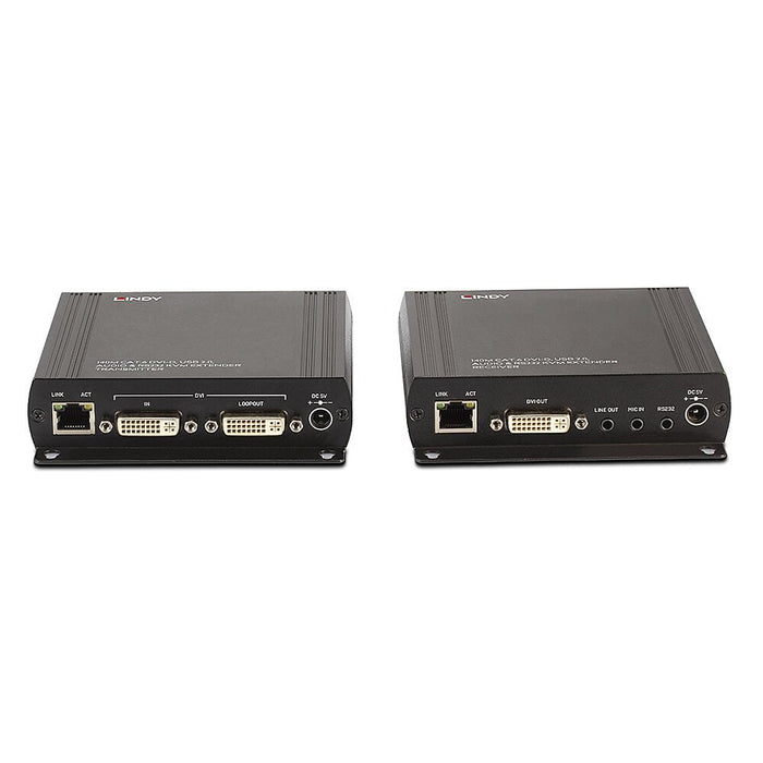 Lindy 140m Cat.6 DVI-D, USB, Audio & RS-232 KVM Extender | 39245