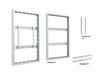Multibrackets M Pro Series Enclosure 50" Wall Medium White Signage Display Enclosures Multibrackets