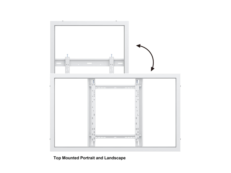 Multibrackets M Pro Series Enclosure 50" Wall Medium White Signage Display Enclosures Multibrackets