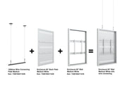 Multibrackets M Pro Series Enclosure 50" Wall Medium White Signage Display Enclosures Multibrackets