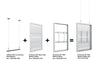 Multibrackets M Pro Series Enclosure 50" Wall Medium White Signage Display Enclosures Multibrackets