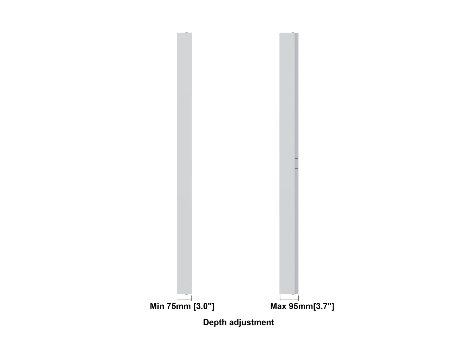 Multibrackets M Pro Series Enclosure 50" Wall Medium White Signage Display Enclosures Multibrackets