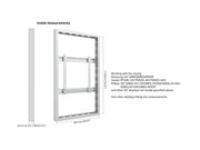 Multibrackets M Pro Series Enclosure 50" Wall Medium White Signage Display Enclosures Multibrackets