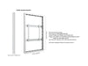 Multibrackets M Pro Series Enclosure 50" Wall Medium White Signage Display Enclosures Multibrackets