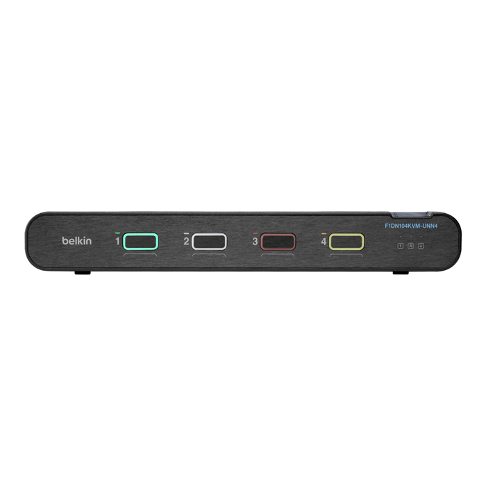 Belkin Universal 2nd Gen Secure KVM Switch, 4-Port Single Head No CAC | F1DN104KVM-UNN4