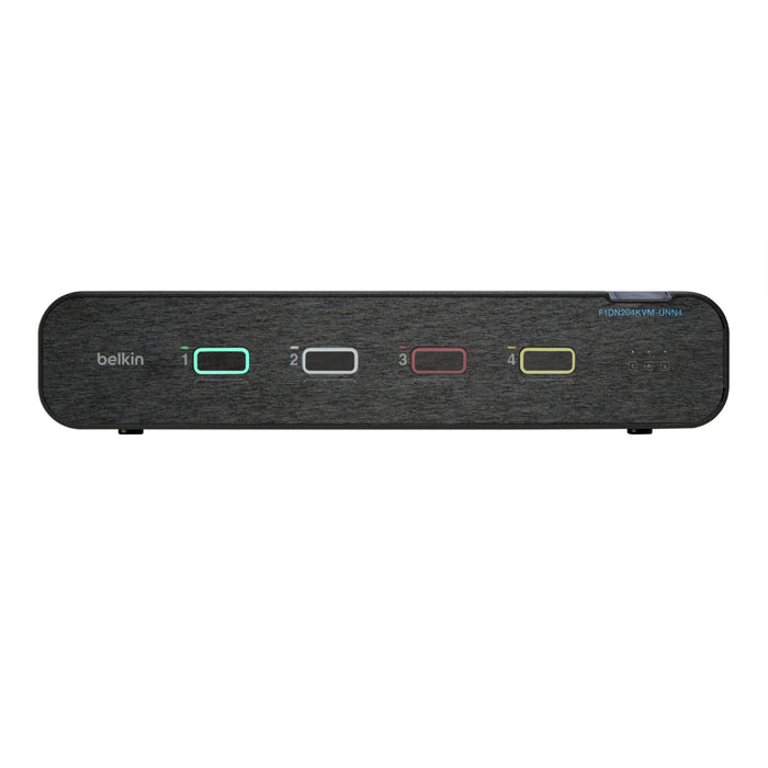 Belkin Universal 2nd Gen Secure KVM Switch, 4-Port Dual Head w/ CAC | F1DN204KVM-UN-4