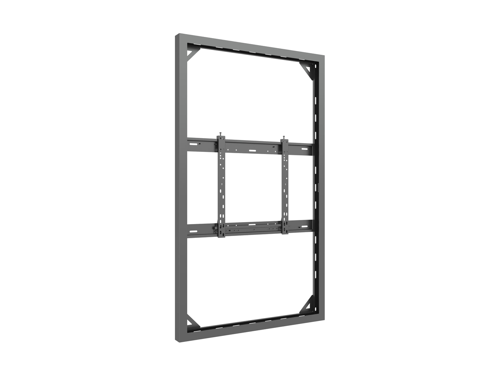 Multibrackets M Pro Series Enclosure 65" Wall Slim Medium Black Signage Display Enclosures Multibrackets