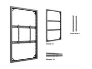 Multibrackets M Pro Series Enclosure 65" Wall Slim Medium Black Signage Display Enclosures Multibrackets