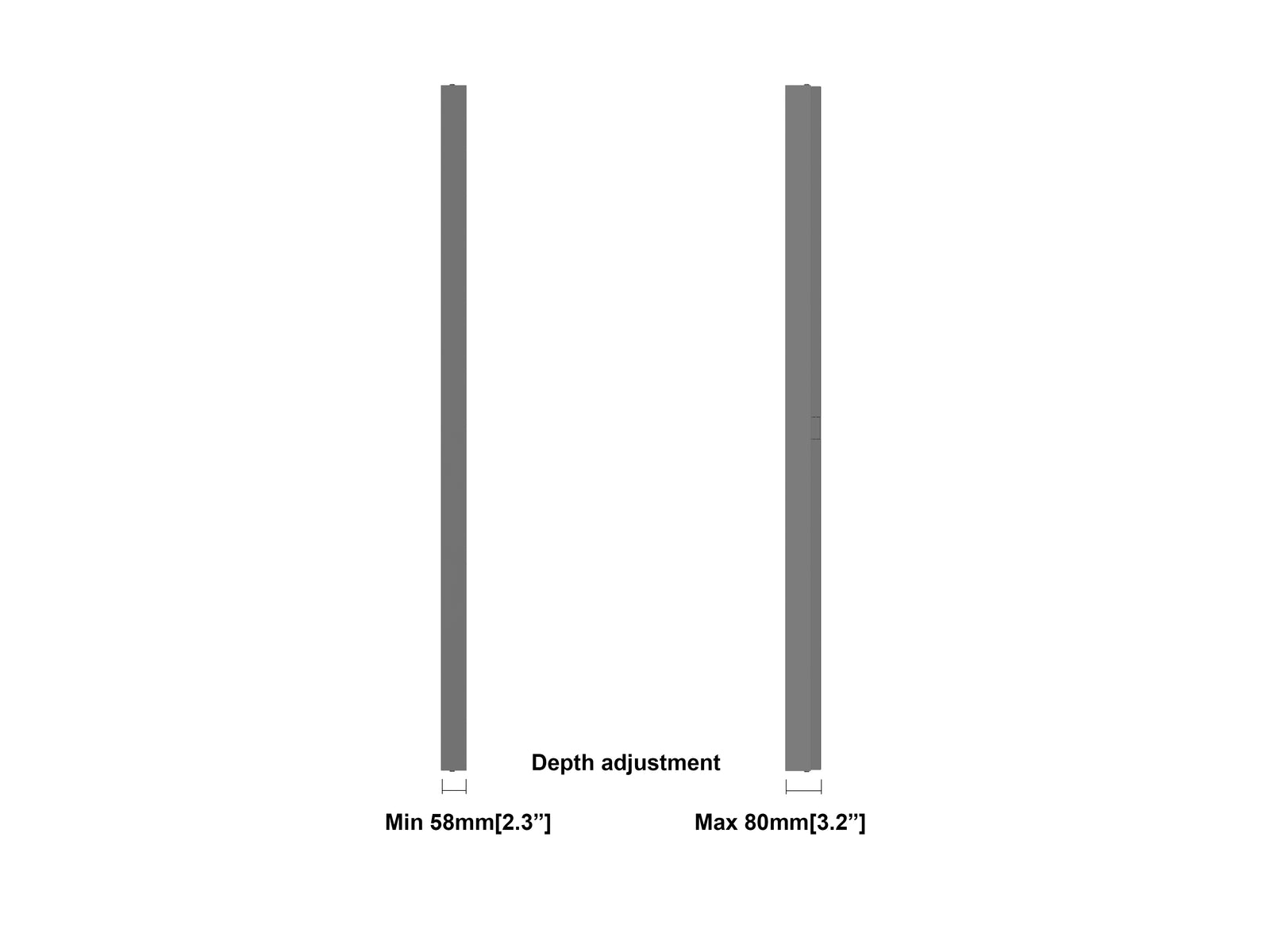 Multibrackets M Pro Series Enclosure 65" Wall Slim Medium Black Signage Display Enclosures Multibrackets