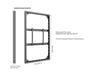 Multibrackets M Pro Series Enclosure 65" Wall Slim Medium Black Signage Display Enclosures Multibrackets