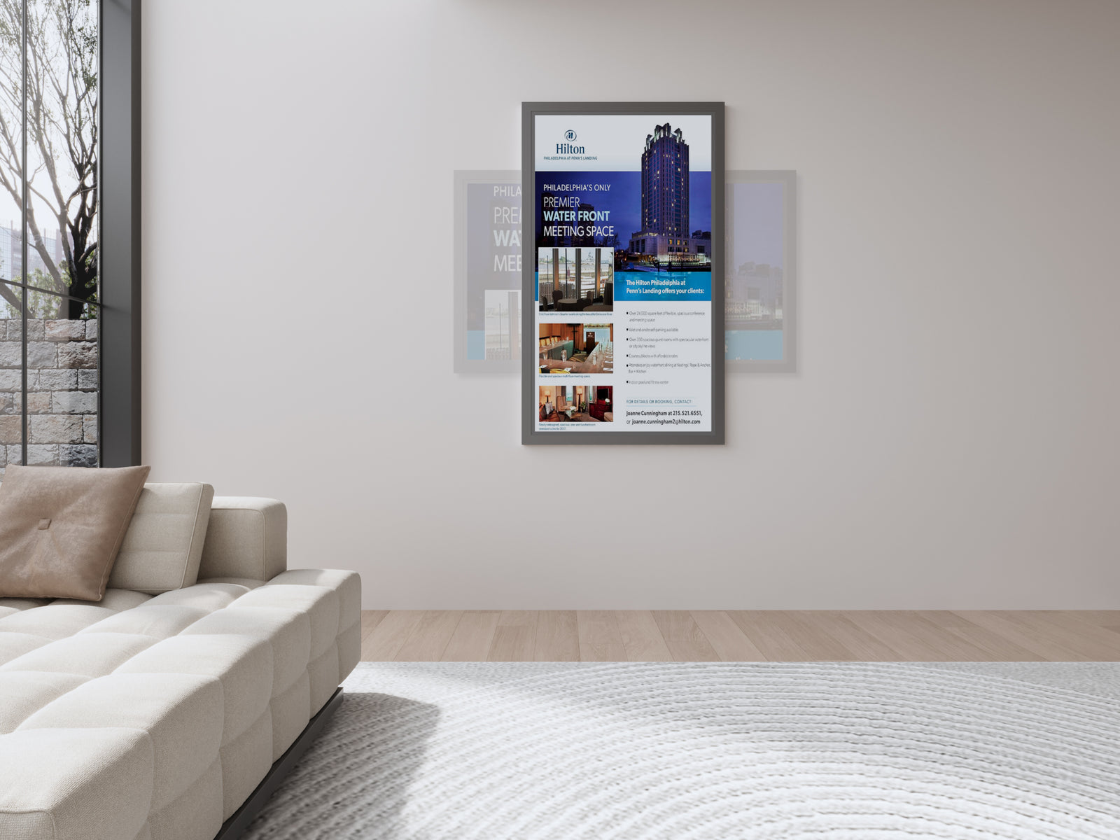 Multibrackets M Pro Series Enclosure 65" Wall Slim Medium Black Signage Display Enclosures Multibrackets