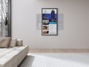 Multibrackets M Pro Series Enclosure 65" Wall Slim Medium Black Signage Display Enclosures Multibrackets
