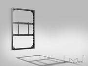 Multibrackets M Pro Series Enclosure 65" Wall Slim Medium Black Signage Display Enclosures Multibrackets