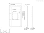 Multibrackets M Pro Series Enclosure 65" Wall Slim Medium Black Signage Display Enclosures Multibrackets