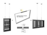 Multibrackets M Pro Series Enclosure 32" Wire Slim Small Black Signage Display Enclosures Multibrackets