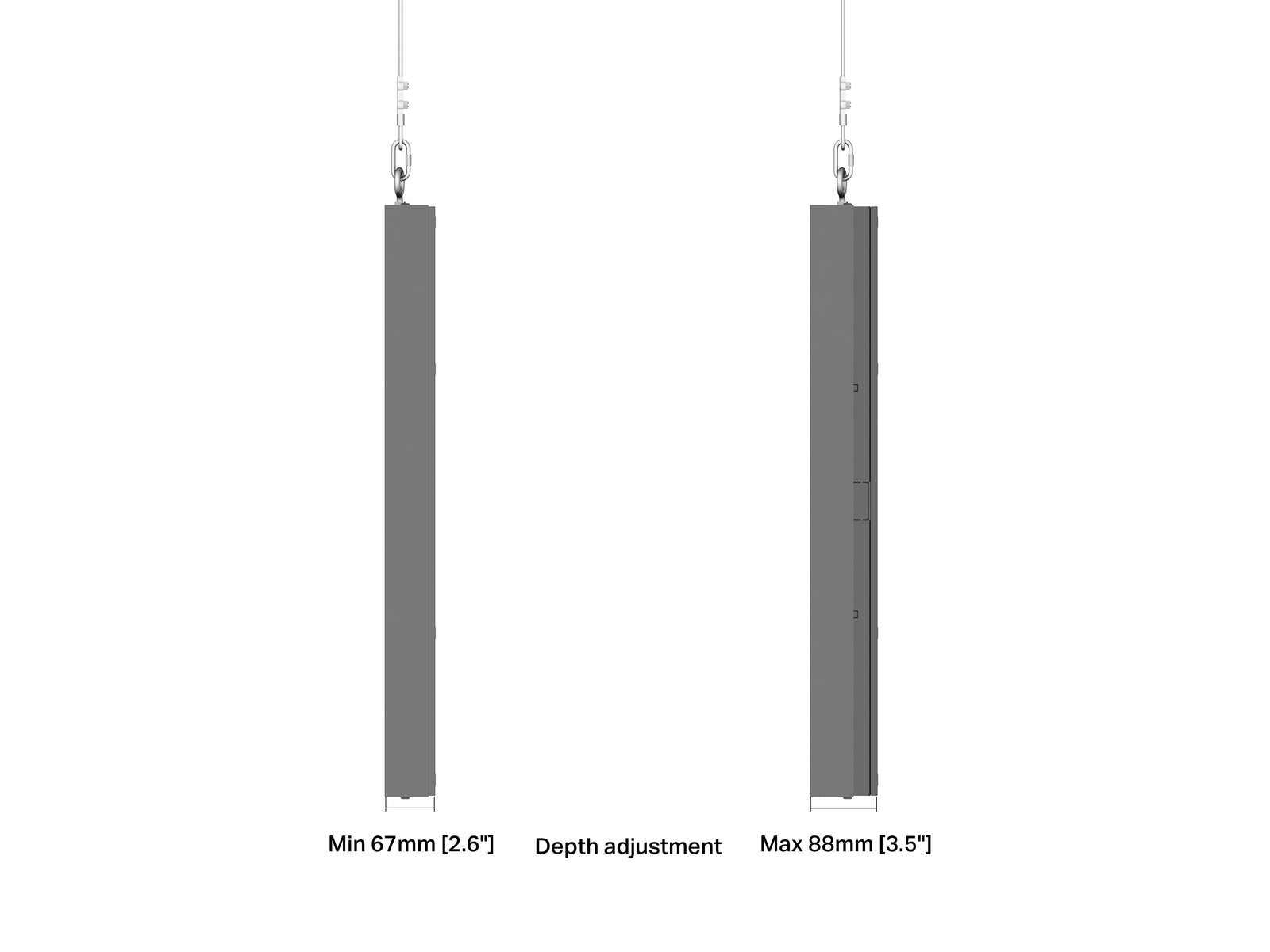 Multibrackets M Pro Series Enclosure 32" Wire Slim Small Black Signage Display Enclosures Multibrackets