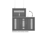 Multibrackets M Pro Series Enclosure 32" Wire Slim Small Black Signage Display Enclosures Multibrackets