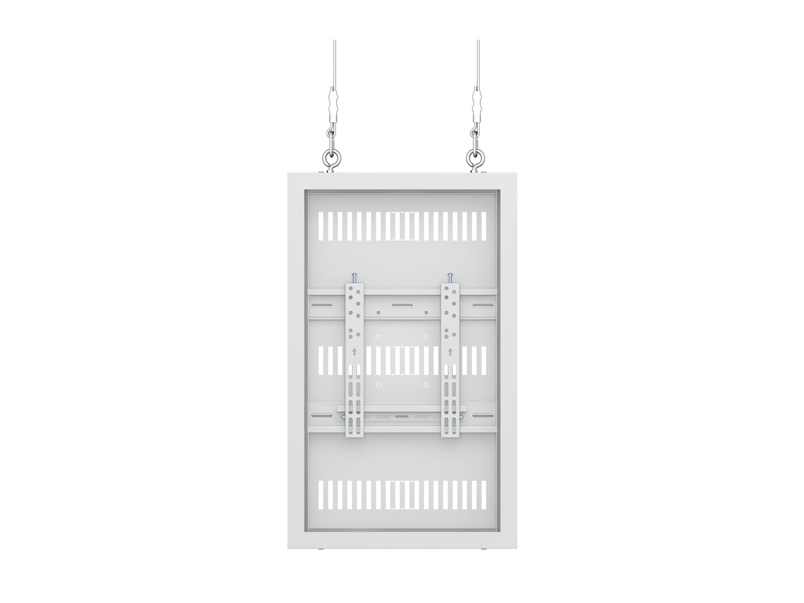 Multibrackets M Pro Series Enclosure 32" Wire Slim Small White Signage Display Enclosures Multibrackets