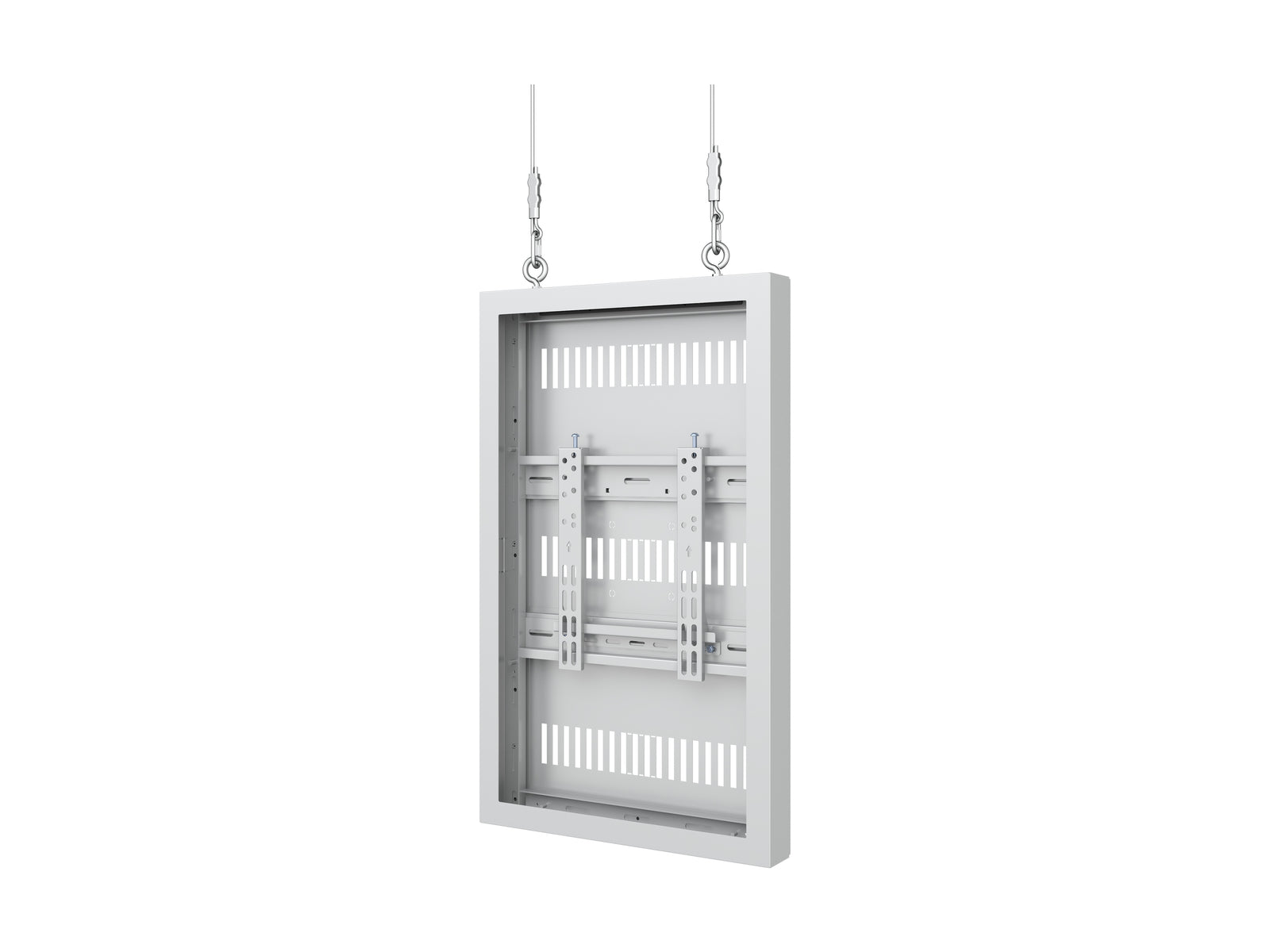 Multibrackets M Pro Series Enclosure 32" Wire Slim Small White Signage Display Enclosures Multibrackets