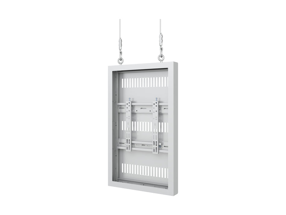 Multibrackets M Pro Series Enclosure 32" Wire Slim Small White Signage Display Enclosures Multibrackets