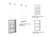 Multibrackets M Pro Series Enclosure 32" Wire Slim Small White Signage Display Enclosures Multibrackets
