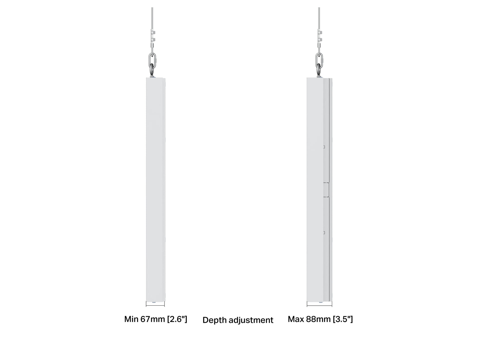 Multibrackets M Pro Series Enclosure 32" Wire Slim Small White Signage Display Enclosures Multibrackets