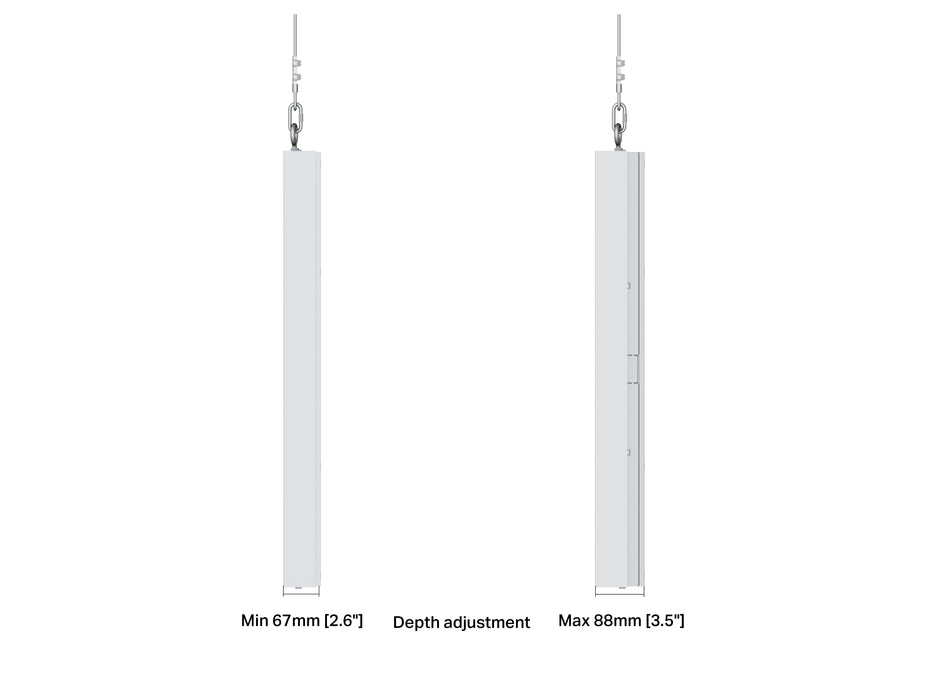 Multibrackets M Pro Series Enclosure 32" Wire Slim Small White Signage Display Enclosures Multibrackets