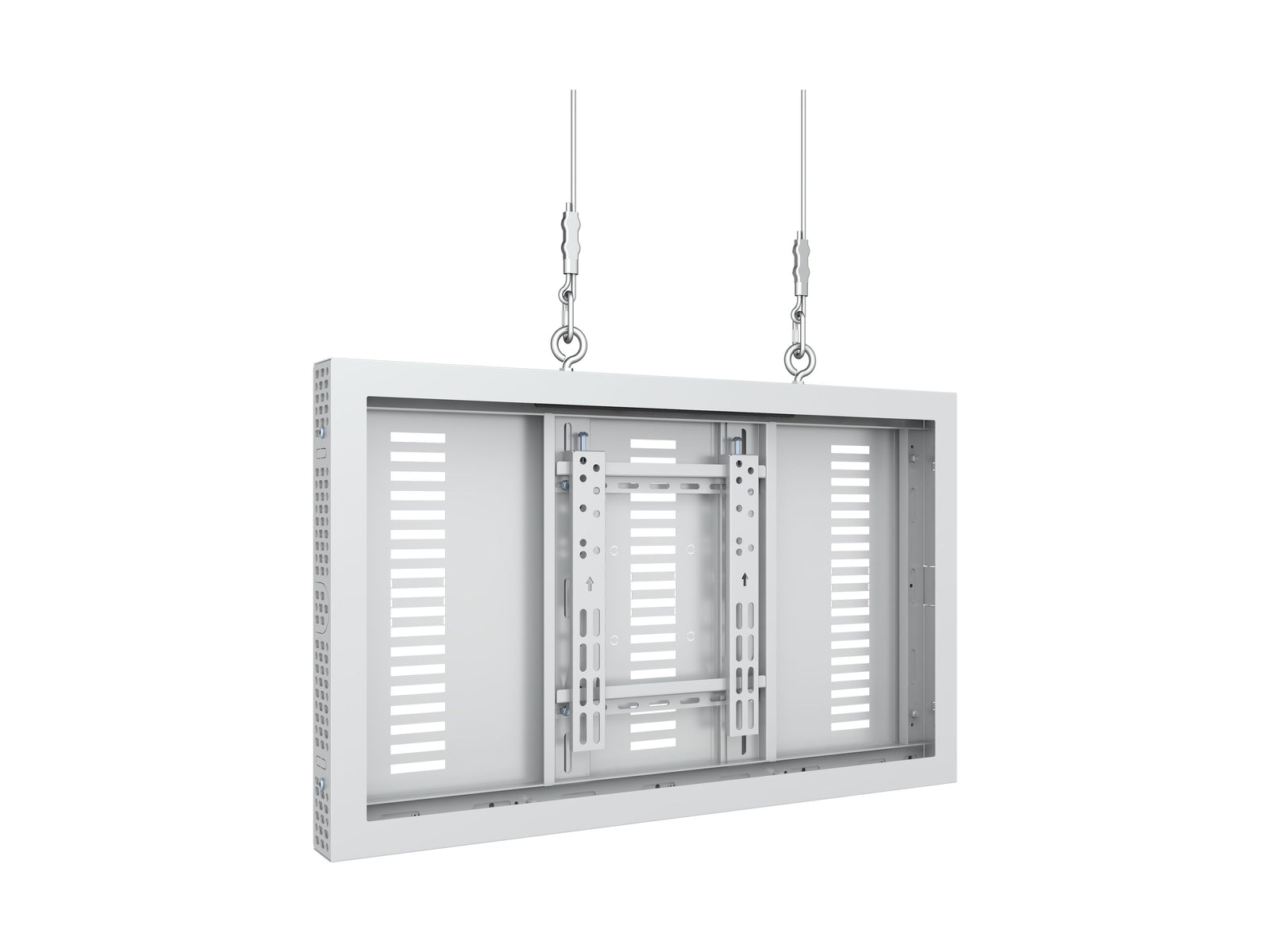 Multibrackets M Pro Series Enclosure 32" Wire Slim Small White Signage Display Enclosures Multibrackets