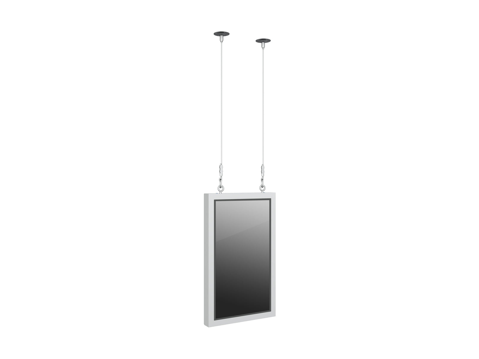 Multibrackets M Pro Series Enclosure 32" Wire Slim Small White Signage Display Enclosures Multibrackets