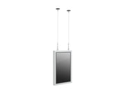 Multibrackets M Pro Series Enclosure 32" Wire Slim Small White Signage Display Enclosures Multibrackets