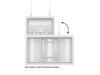 Multibrackets M Pro Series Enclosure 32" Wire Slim Small White Signage Display Enclosures Multibrackets