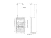 Multibrackets M Pro Series Enclosure 32" Wire Slim Small White Signage Display Enclosures Multibrackets