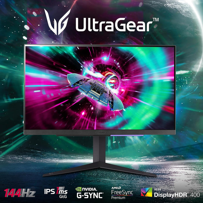 LG 27GR93U-B 27” LG UltraGear™ 144Hz UHD Gaming Monitor