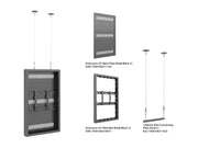 Multibrackets M Pro Series Enclosure 43" Wire Slim Small Black Signage Display Enclosures Multibrackets