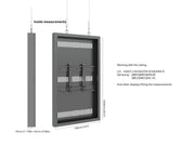 Multibrackets M Pro Series Enclosure 43" Wire Slim Small Black Signage Display Enclosures Multibrackets