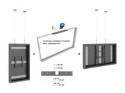 Multibrackets M Pro Series Enclosure 43" Wire Slim Small Black Signage Display Enclosures Multibrackets