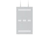 Multibrackets M Pro Series Enclosure 43" Wire Slim Small White Signage Display Enclosures Multibrackets