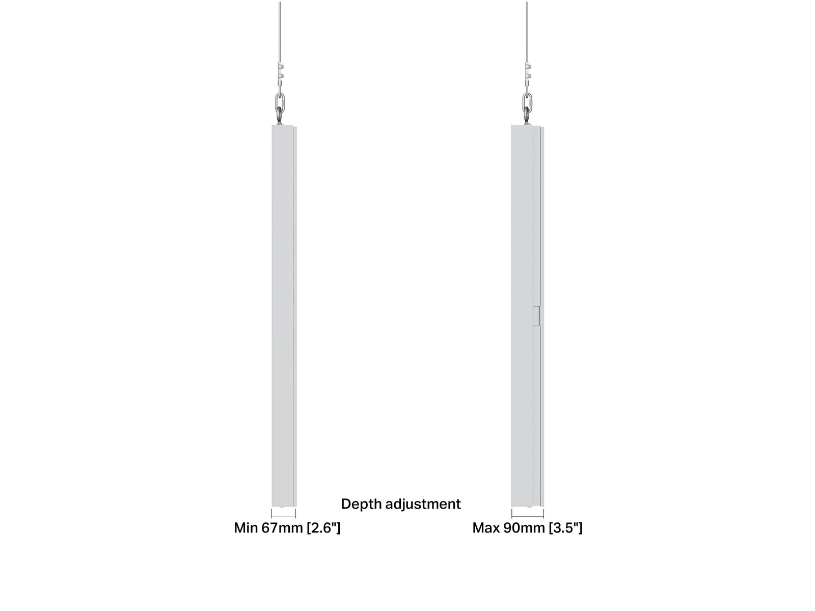 Multibrackets M Pro Series Enclosure 43" Wire Slim Small White | 7340234811465 Signage Display Enclosures Multibrackets
