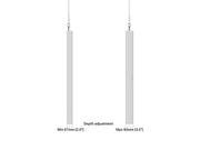Multibrackets M Pro Series Enclosure 43" Wire Slim Small White | 7340234811465 Signage Display Enclosures Multibrackets