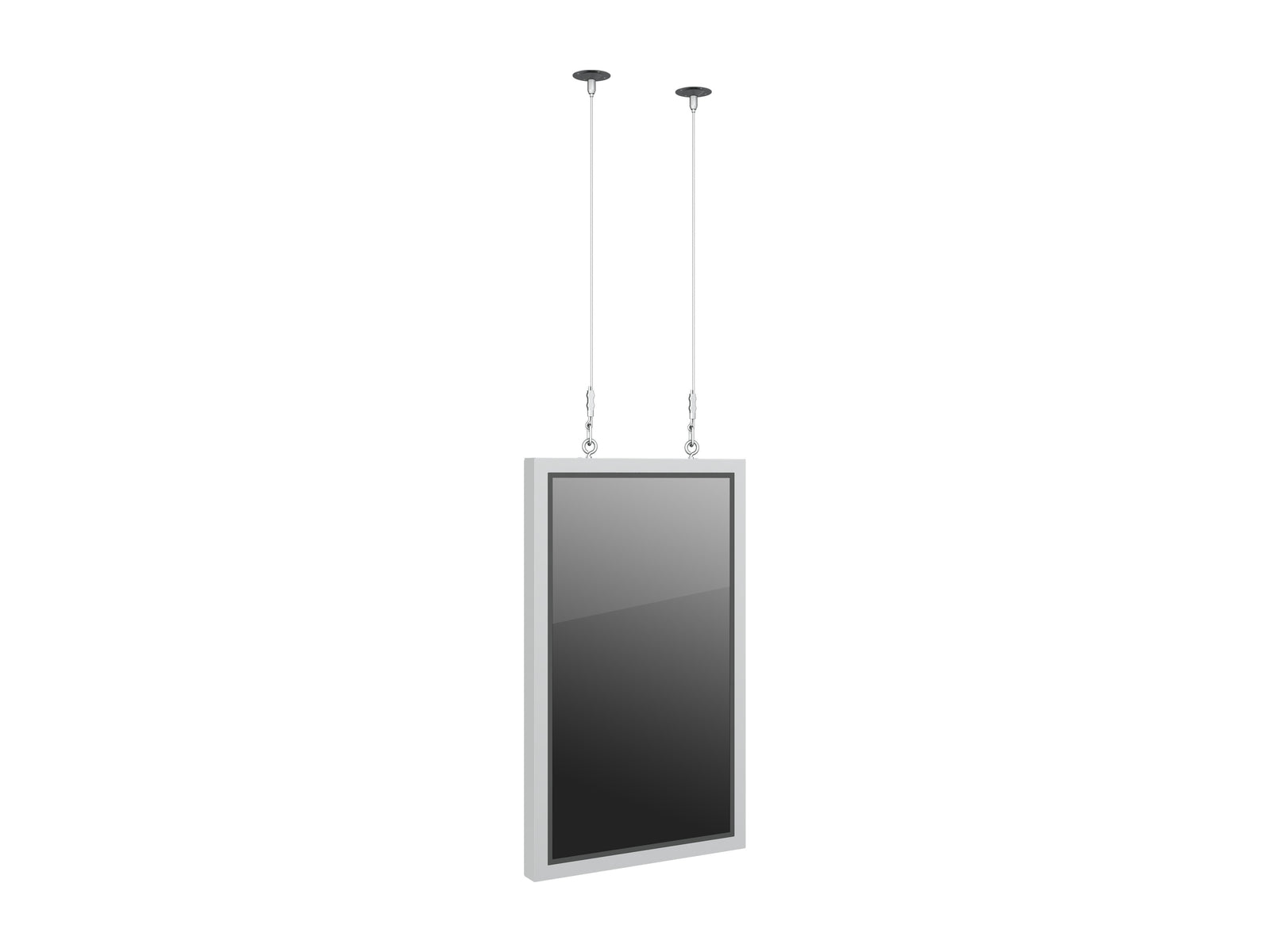 Multibrackets M Pro Series Enclosure 43" Wire Slim Small White | 7340234811465 Signage Display Enclosures Multibrackets