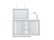 Multibrackets M Pro Series Enclosure 43" Wire Slim Small White | 7340234811465 Signage Display Enclosures Multibrackets