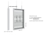 Multibrackets M Pro Series Enclosure 43" Wire Slim Small White Signage Display Enclosures Multibrackets