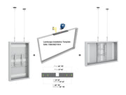 Multibrackets M Pro Series Enclosure 43" Wire Slim Small White | 7340234811465 Signage Display Enclosures Multibrackets